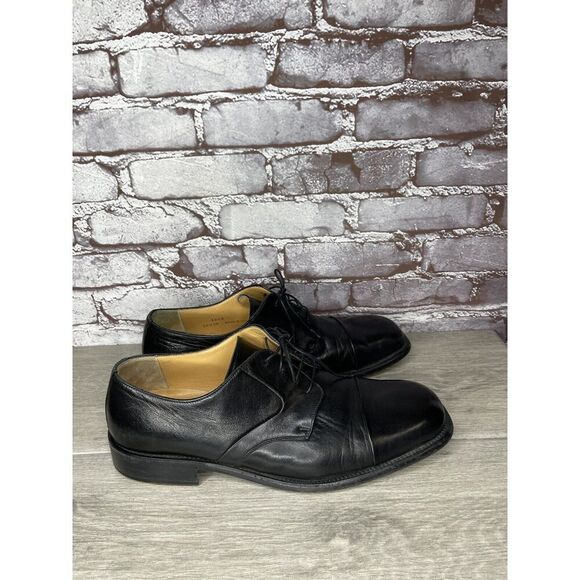 Bally Sailor Black Leather Oxfords Lace Up Dress Shoes Men’s Sz 10.5D US/44EU